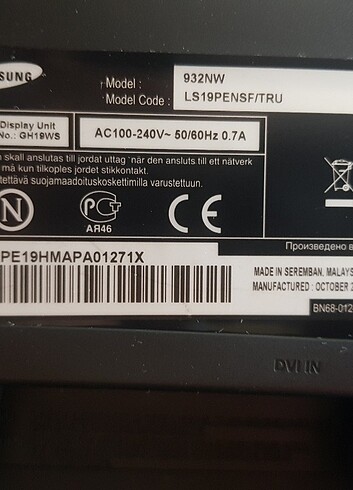 samsung 932nw monitör - Görsel 7