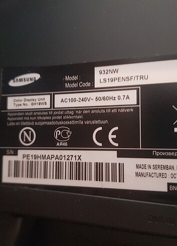 samsung 932nw monitör - Görsel 8