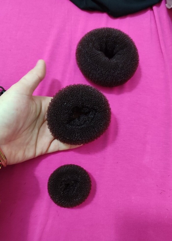 Sünger saç topuz tokası - Görsel 3