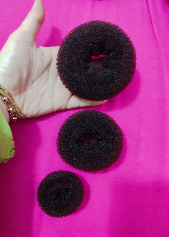 Sünger saç topuz tokası - Görsel 4
