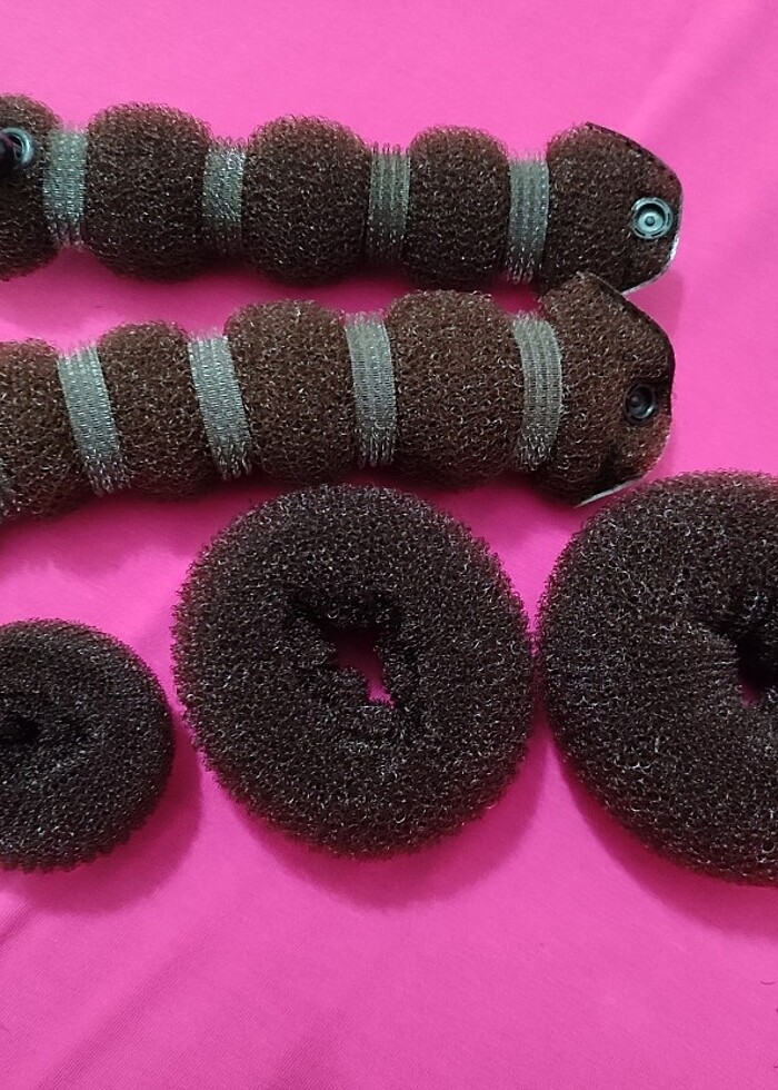 Sünger saç topuz tokası - Görsel 5