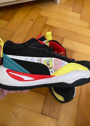 Renkli Erkek Çocuk Spor Ayakkabısı Velcro - Görsel 3