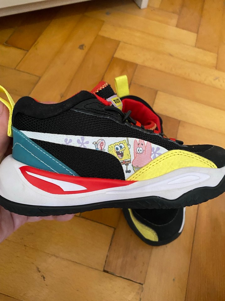 Renkli Erkek Çocuk Spor Ayakkabısı Velcro - Görsel 3