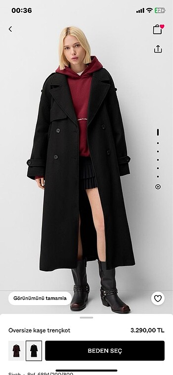 bershka kaban