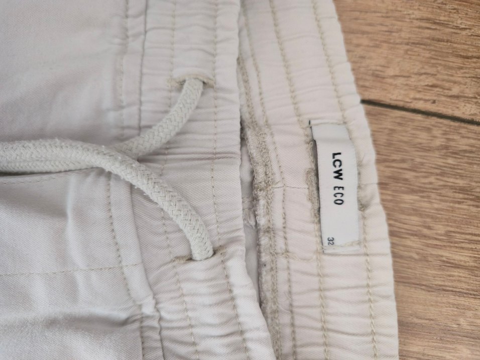 Erkek ekru Regular Fit Pamuk Pantolon - Görsel 2