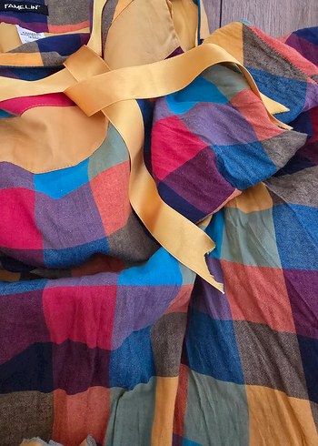 Renkli Piliseli Uzun Bohem Etek - Görsel 5