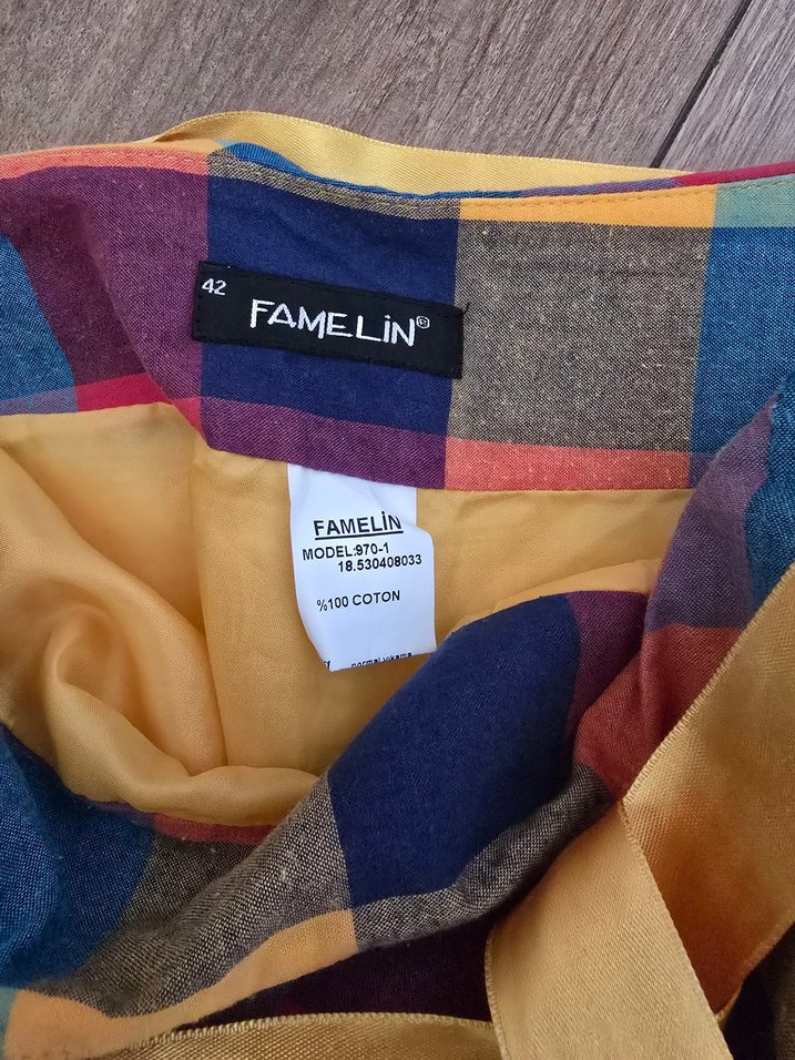 Renkli Piliseli Uzun Bohem Etek - Görsel 4