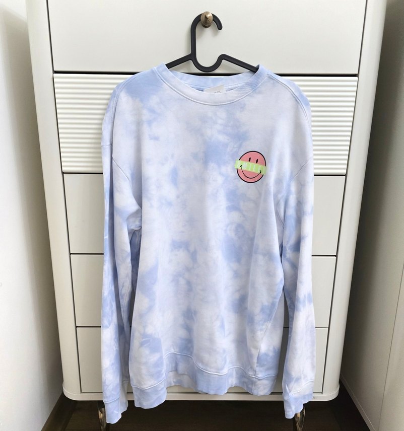 Mavi Batik Desenli  Sweatshirt - Görsel 2