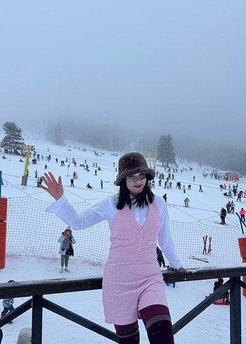 Pembe  Kadın Tulum - Görsel 2