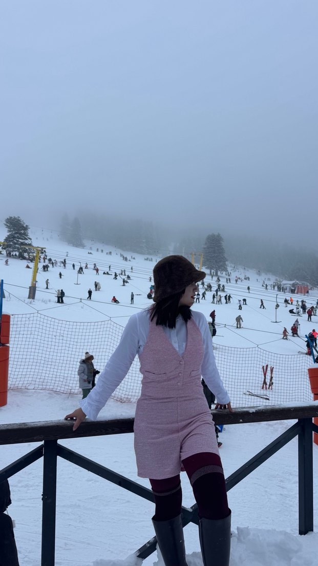 Pembe  Kadın Tulum - Görsel 3