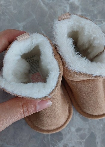 Kız Çocuk Bej Kürklü Bot - Görsel 4