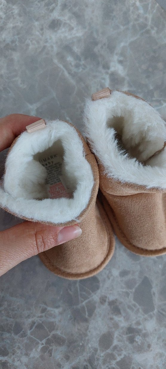 Kız Çocuk Bej Kürklü Bot - Görsel 4