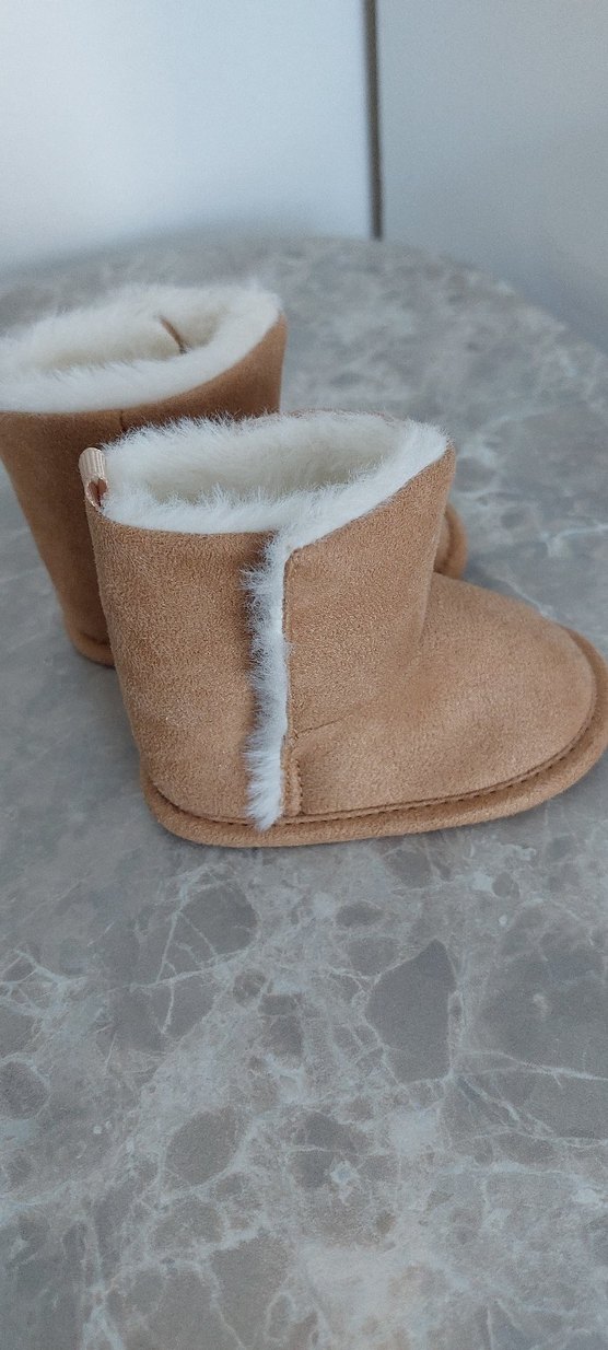 Kız Çocuk Bej Kürklü Bot - Görsel 2