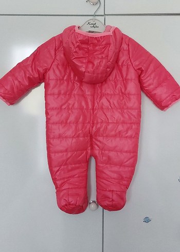 Kız Bebek Pembe Fermuarlı Tulum - Görsel 2