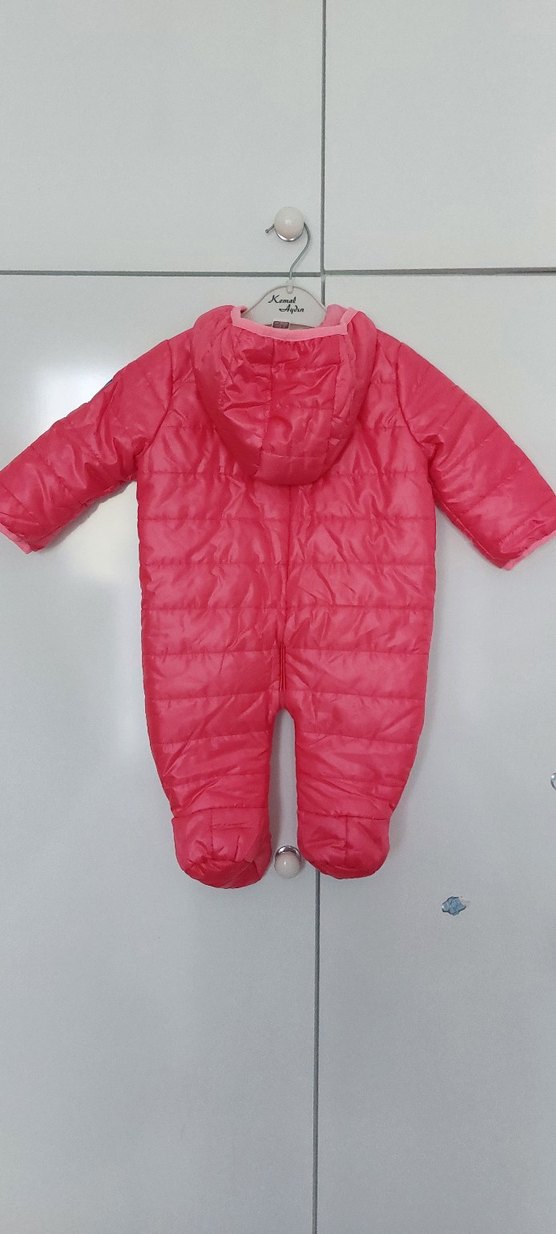 Kız Bebek Pembe Fermuarlı Tulum - Görsel 2