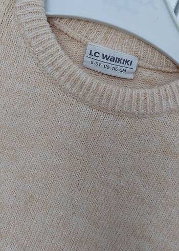 Kız Çocuk Bej Triko Kazak - Görsel 3