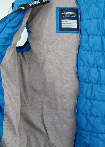 Erkek Çocuk Mavi Fermuarlı Yelek - Görsel 3