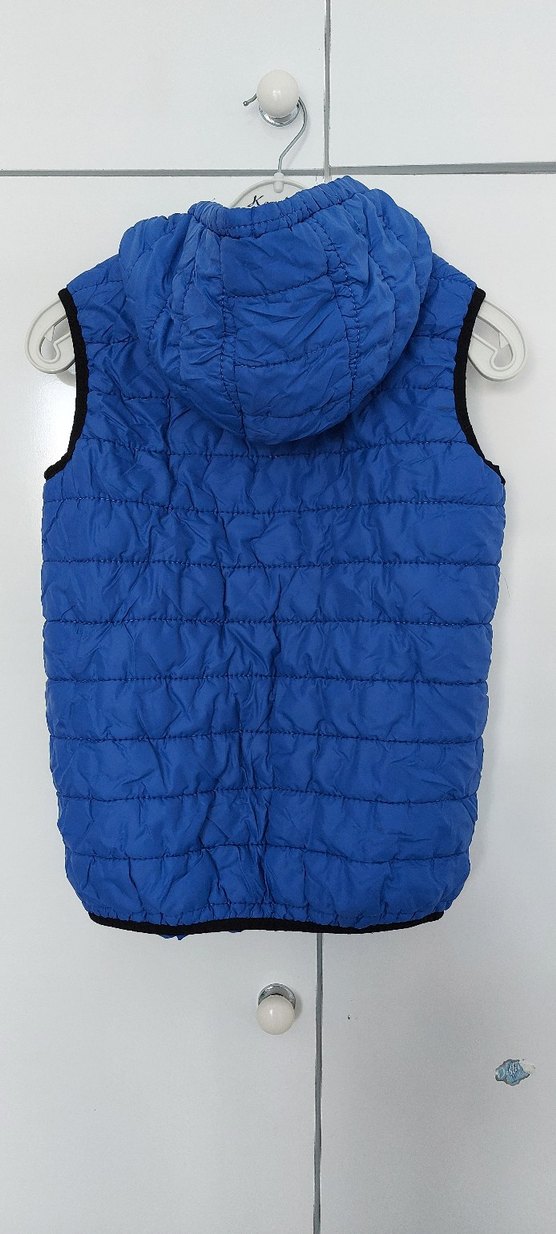 Erkek Çocuk Mavi Fermuarlı Yelek - Görsel 2