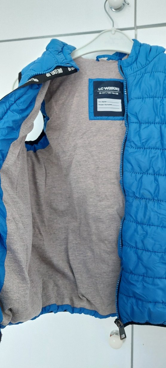 Erkek Çocuk Mavi Fermuarlı Yelek - Görsel 3