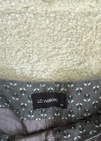 Gri Kadın Keten Bermuda Şort - Görsel 2