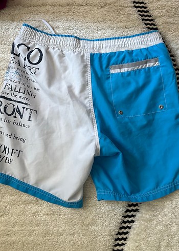 Mavi Baskılı Mini Erkek Deniz Şortu - Görsel 3