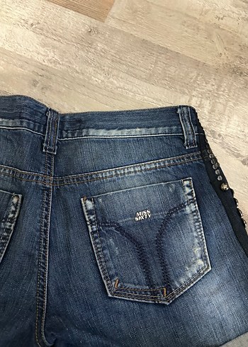 y2k gotik kot şort miss sixty - Görsel 4