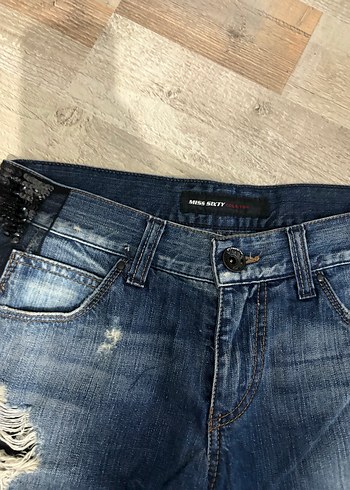 y2k gotik kot şort miss sixty - Görsel 3