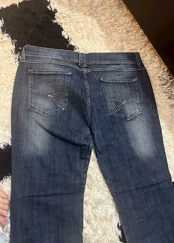 Kadın Lacivert Denim Regular Fit Pantolon - Görsel 2