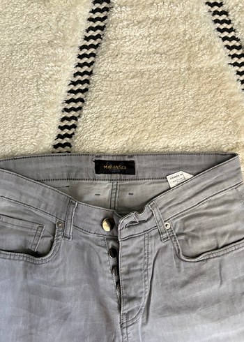 Düğmeli Gri Erkek Denim Pantolon marrakech - Görsel 2