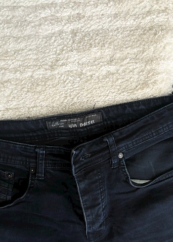 Düğmeli Siyah Erkek Denim Pantolon win daizel - Görsel 2