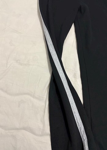 Siyah Salaş Kadın Eşofman Altı yani çizgili y2k emo gotik - Görsel 2