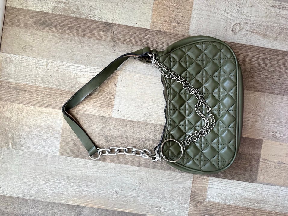 Zincir Detaylı baget el Kadın Çanta - Görsel 3