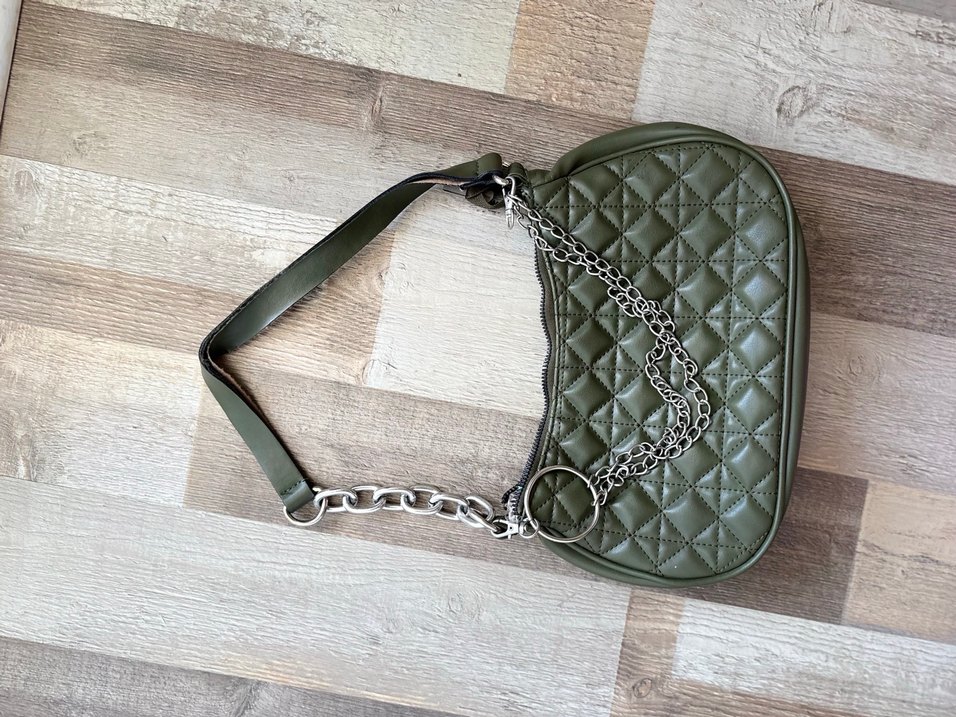 Zincir Detaylı baget el Kadın Çanta - Görsel 2