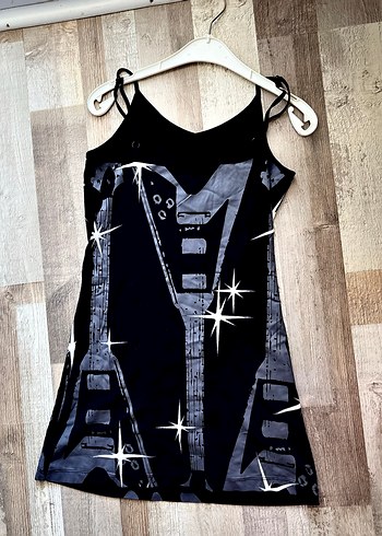 gotik mini elbise - Görsel 2