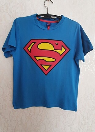 Superman logolu 10 yaş erkek çocuk t-shirt