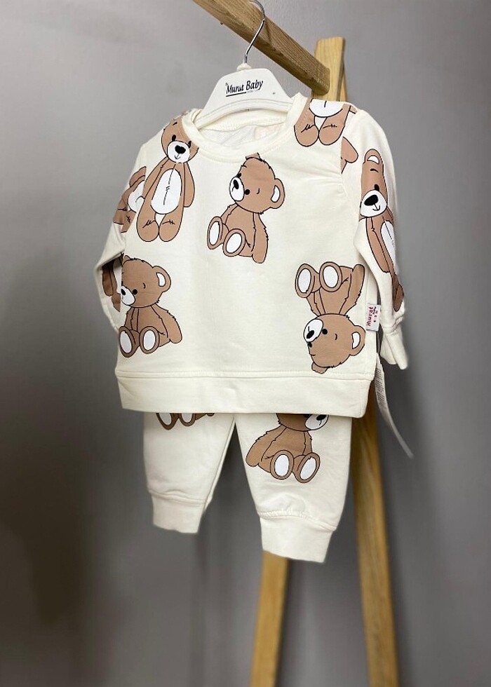 Aycıklı kız erkek bebek takım - Görsel 2
