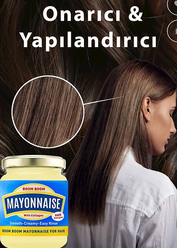 Tüm Saç Tipleri İçin Kollajenli Mayonez Saç Kremi - Görsel 3