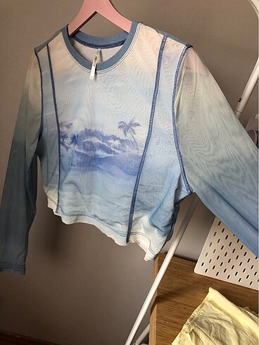 Sheinside Kadın mavi y2k shein vintage üst body bluz intimissimi oysho ber