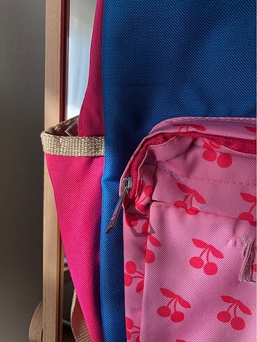 Kız çocuk pembe mavi sırt okul çantası - Görsel 3