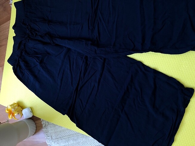 Zara Kadın lacivert yazlık ince kapri bermuda zara mango