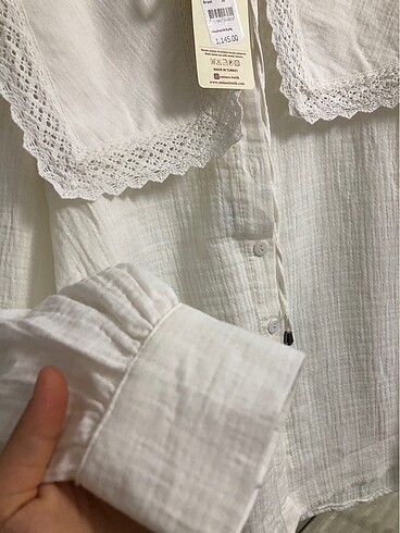 s Beden beyaz Renk Eminoş Butik Beyaz Müslin Gömlek bluz suud manuka zara h&m