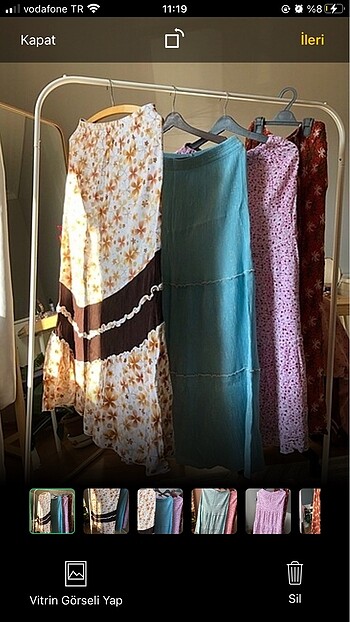 Uzun bohem vintage etekler zara mango h&m