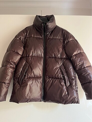 Mango bordo renk su geçirmez mont