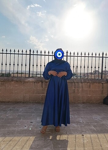 Saten elbise dir sateni kaliteli dir çok iyi durumda kına gecesi - Görsel 4