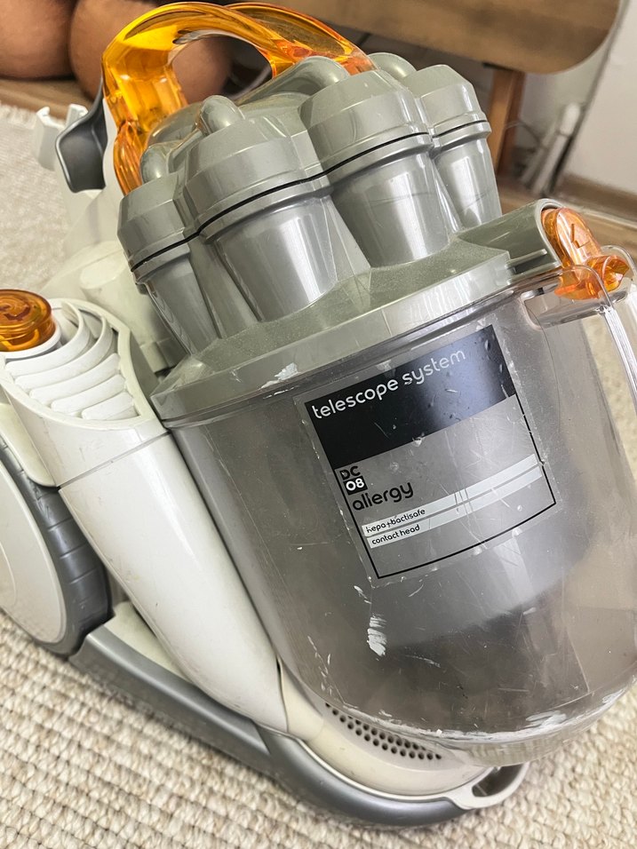 Gri Beyaz Dyson Elektrikli Süpürge - Görsel 3