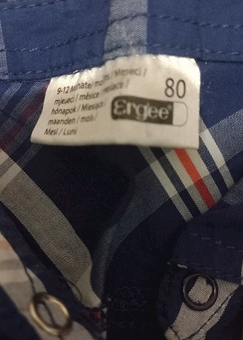 Diğer Düğmeli Uzun Kollu Erkek Bebek Gömlek Body
