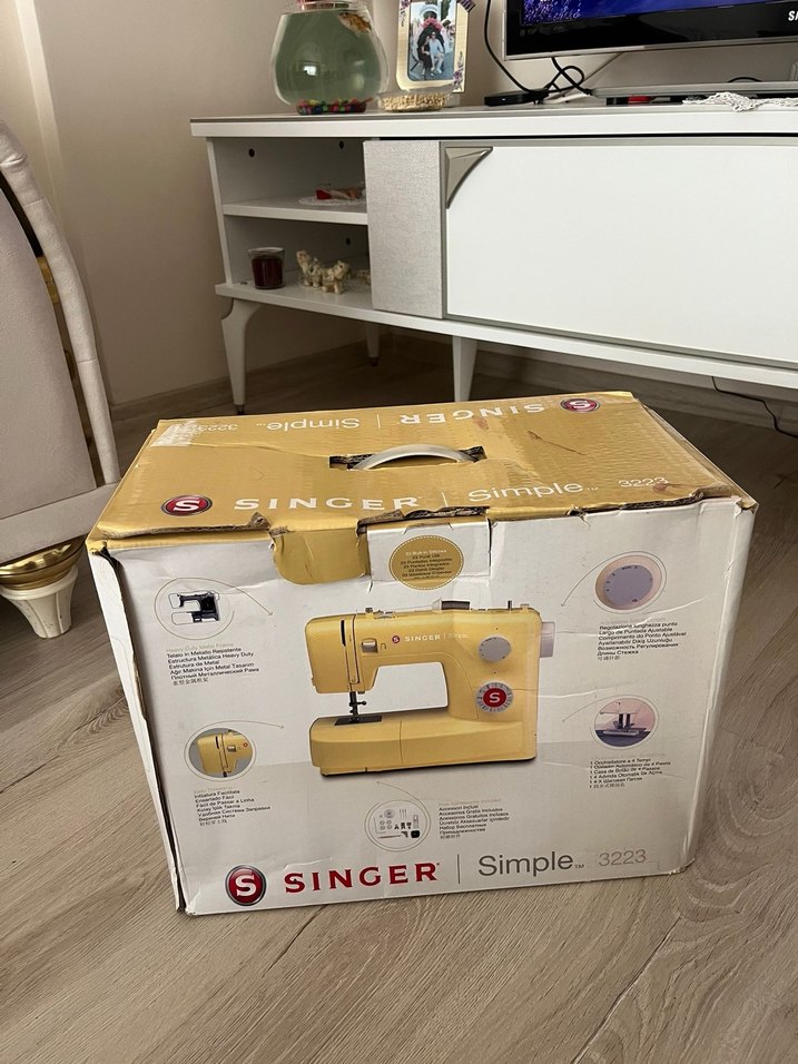 Sarı Singer Dikiş Makinesi - Görsel 3