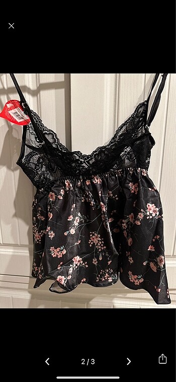 Saten şortlu takım - Görsel 2