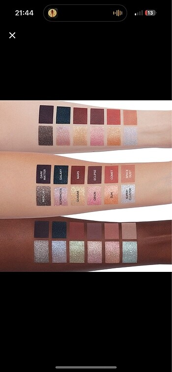  Beden Anastasia Cosmos far paleti