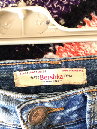 Bershka Kot pantolon hic giyilmedi